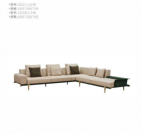 型号：1812  名称：三人沙发
